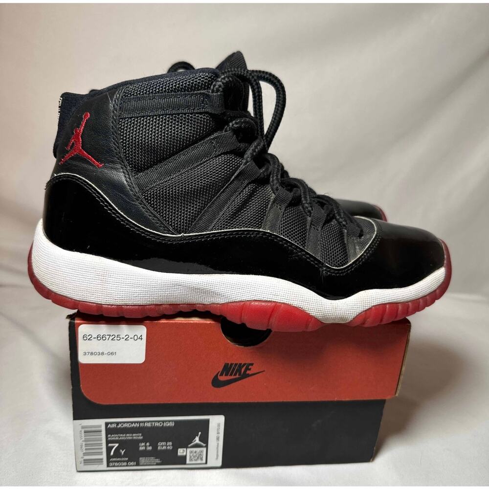 Size 7 - Nike Air Jordan 11 Retro GS Bred 2019 Men's Shoes